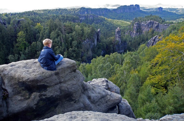Blick in die Landschaft - Elbsandsteingebirge - Foto: Yvonne Brueckner