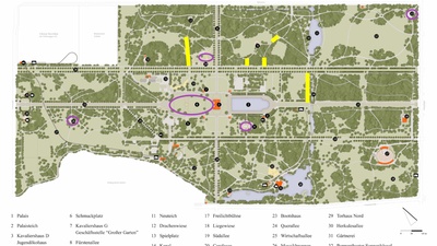 Lageplan mit Sperrungen