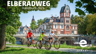 Titelseite des Elberadweg Handbuchs 2026