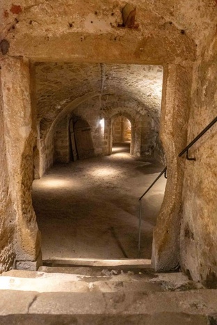 Die mehrgeschossigen Torhauskeller gehören zur faszinierenden Unterwelt der legendären Wehranlage, Foto: Festung Königstein gGmbH Die mehrgeschossigen Torhauskeller gehören zur faszinierenden Unterwelt der legendären Wehranlage, Foto: Festung Königstein gGmbH