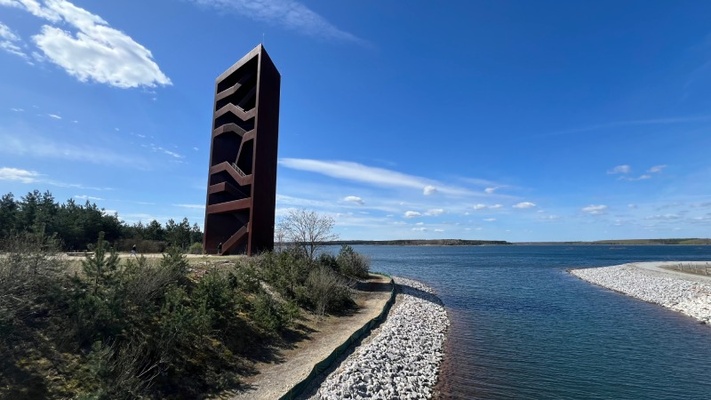 Aussichtsturm Rostiger Nagel am Seedlitzer See &copy; Dana Lange