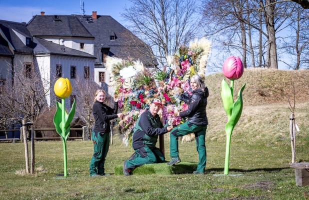 Selfie-Spot beim „3. Königsteiner Frühlingserwachen“ auf der Festung Königstein / Foto: Marko Förster/Festung Königstein gGmbH