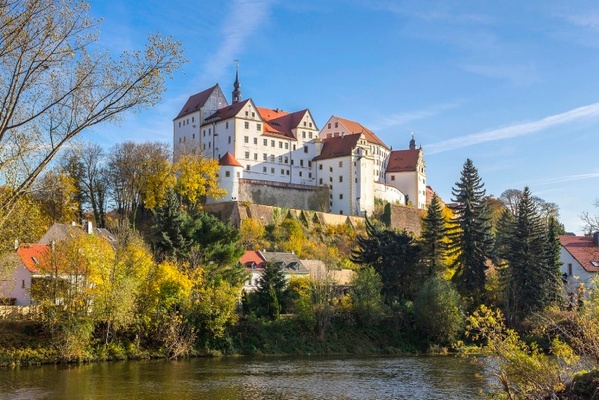 Blick von der Zwickauer Mulde Richtung Schloss Colditz &copy; Steffen Spitzner